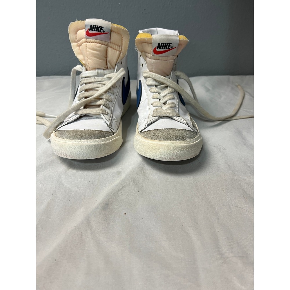 Nike Blazer Mid 77 Vintage White Pacific Blue High Top CZ1055-124 Womens 6‎